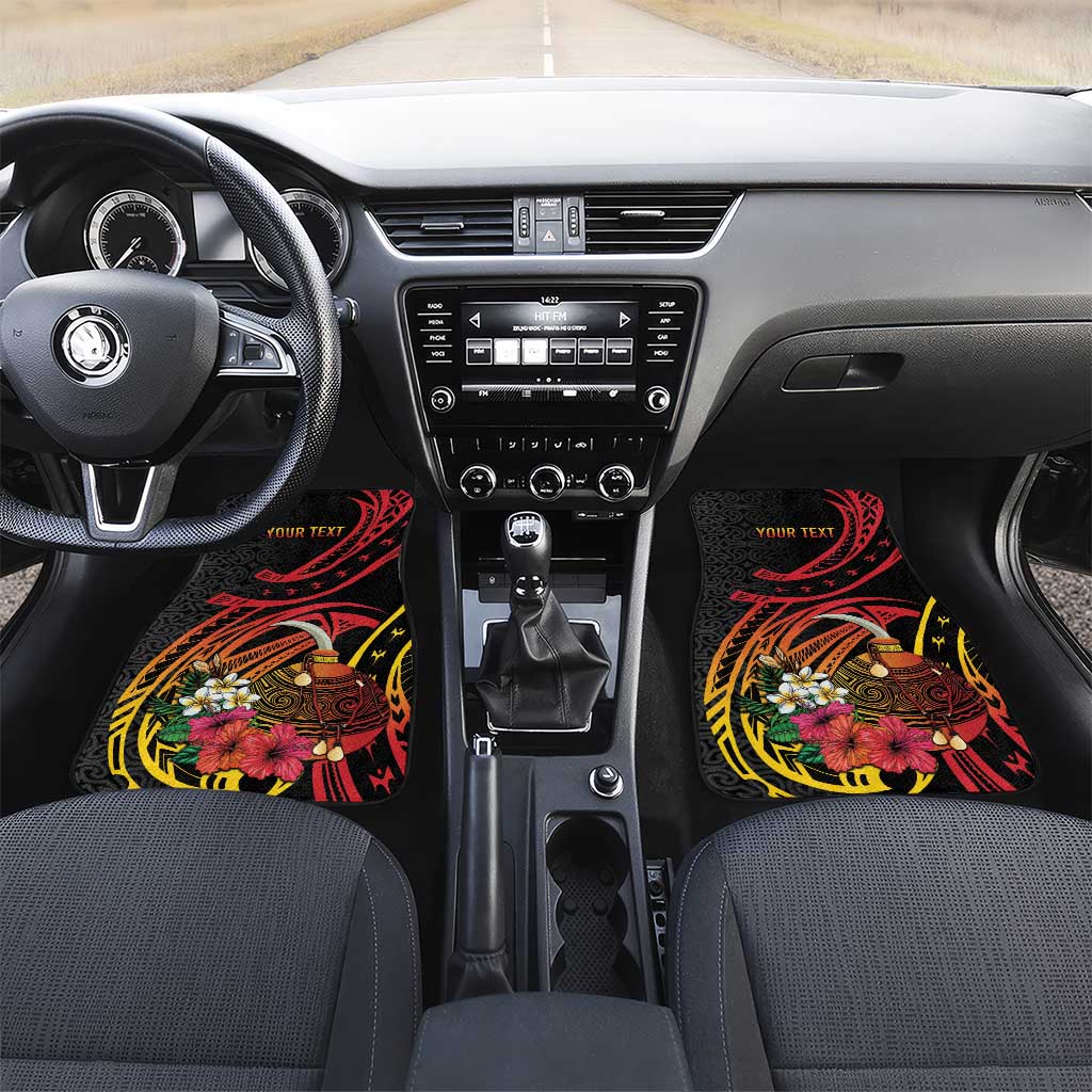 Personalized Milne Bay Car Mats PNG Lime Pot with Oro Tapa