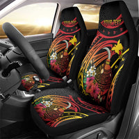 Personalized Milne Bay Car Seat Cover PNG Lime Pot with Oro Tapa LT7 - Polynesian Pride