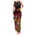 Personalized Milne Bay Family Matching Tank Maxi Dress and Hawaiian Shirt PNG Lime Pot with Oro Tapa