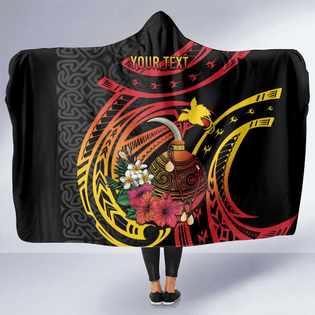 Personalized Milne Bay Hooded Blanket PNG Lime Pot with Oro Tapa