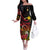 Personalized Milne Bay Off The Shoulder Long Sleeve Dress PNG Lime Pot with Oro Tapa