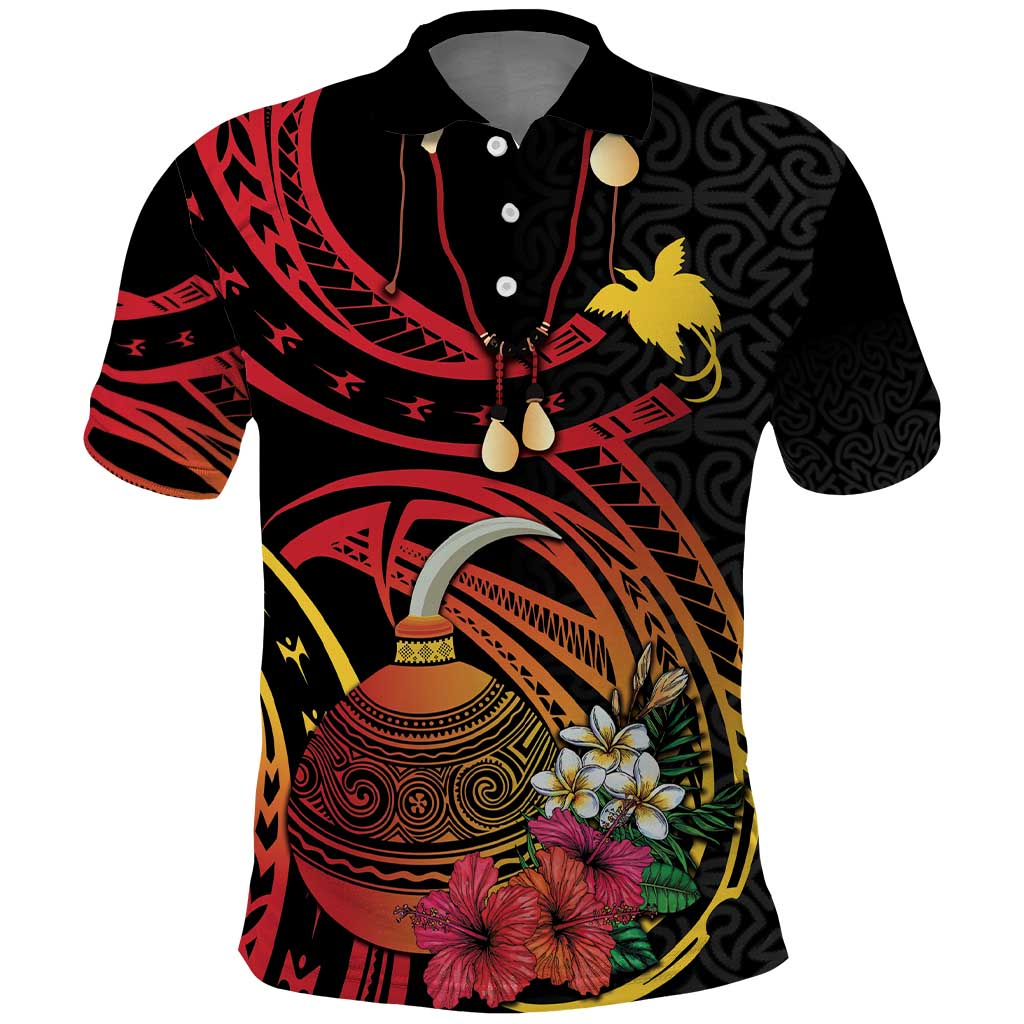 Personalized Milne Bay Polo Shirt PNG Lime Pot with Oro Tapa