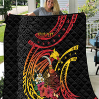 Personalized Milne Bay Quilt PNG Lime Pot with Oro Tapa