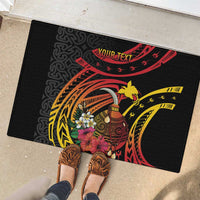 Personalized Milne Bay Rubber Doormat PNG Lime Pot with Oro Tapa