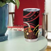 Personalized Milne Bay Tumbler Cup PNG Lime Pot with Oro Tapa LT7 - Polynesian Pride