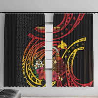 Personalized Milne Bay Window Curtain PNG Lime Pot with Oro Tapa