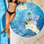 Hafa Adai Guam Chamorro Personalized Beach Blanket Ocean Blue Latte Stone with Guasali - Polynesian Pride