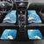 Hafa Adai Guam Chamorro Personalized Car Mats Ocean Blue Latte Stone with Guasali - Polynesian Pride