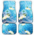 Hafa Adai Guam Chamorro Personalized Car Mats Ocean Blue Latte Stone with Guasali - Polynesian Pride