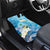 Hafa Adai Guam Chamorro Personalized Car Mats Ocean Blue Latte Stone with Guasali - Polynesian Pride