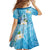 Hafa Adai Guam Chamorro Personalized Family Matching Mermaid Dress and Hawaiian Shirt Ocean Blue Latte Stone with Guasali - Polynesian Pride