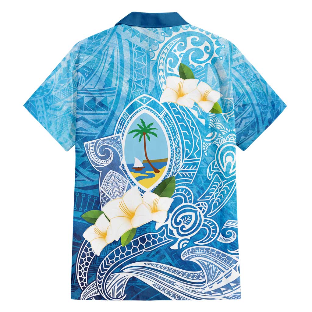 Hafa Adai Guam Chamorro Personalized Family Matching Short Sleeve Bodycon Dress and Hawaiian Shirt Ocean Blue Latte Stone with Guasali - Polynesian Pride