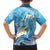 Hafa Adai Guam Chamorro Personalized Family Matching Summer Maxi Dress and Hawaiian Shirt Ocean Blue Latte Stone with Guasali - Polynesian Pride