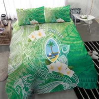 Hafa Adai Guam Chamorro Personalized Bedding Set Summer Green Latte Stone with Guasali - Polynesian Pride