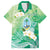 Hafa Adai Guam Chamorro Personalized Family Matching Summer Maxi Dress and Hawaiian Shirt Summer Green Latte Stone with Guasali - Polynesian Pride
