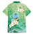 Hafa Adai Guam Chamorro Personalized Family Matching Tank Maxi Dress and Hawaiian Shirt Summer Green Latte Stone with Guasali - Polynesian Pride