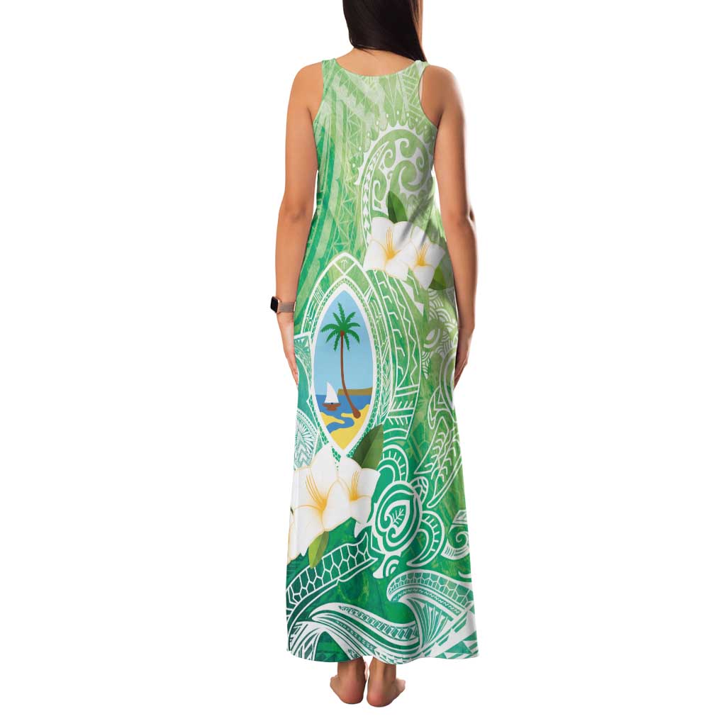 Hafa Adai Guam Chamorro Personalized Family Matching Tank Maxi Dress and Hawaiian Shirt Summer Green Latte Stone with Guasali - Polynesian Pride