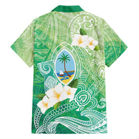 Hafa Adai Guam Chamorro Personalized Hawaiian Shirt Summer Green Latte Stone with Guasali - Polynesian Pride