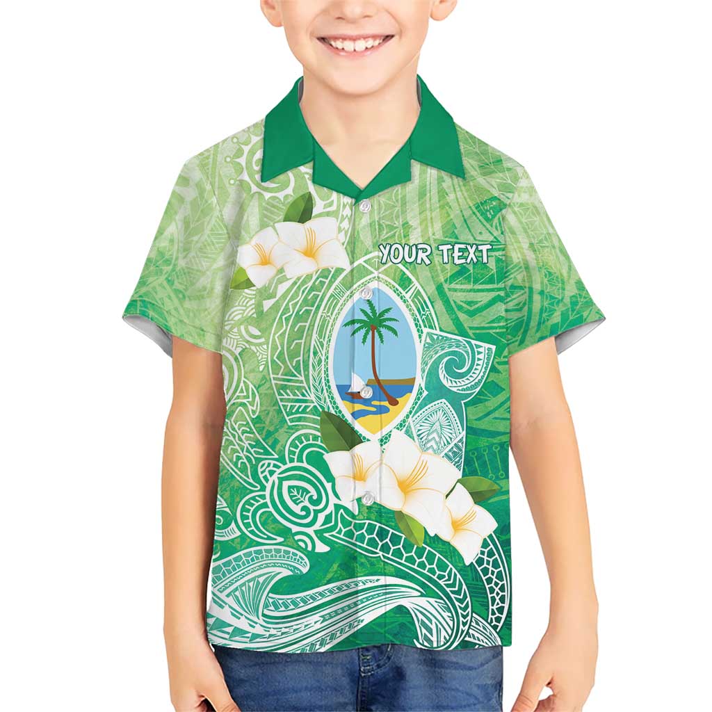 Hafa Adai Guam Chamorro Personalized Hawaiian Shirt Summer Green Latte Stone with Guasali - Polynesian Pride