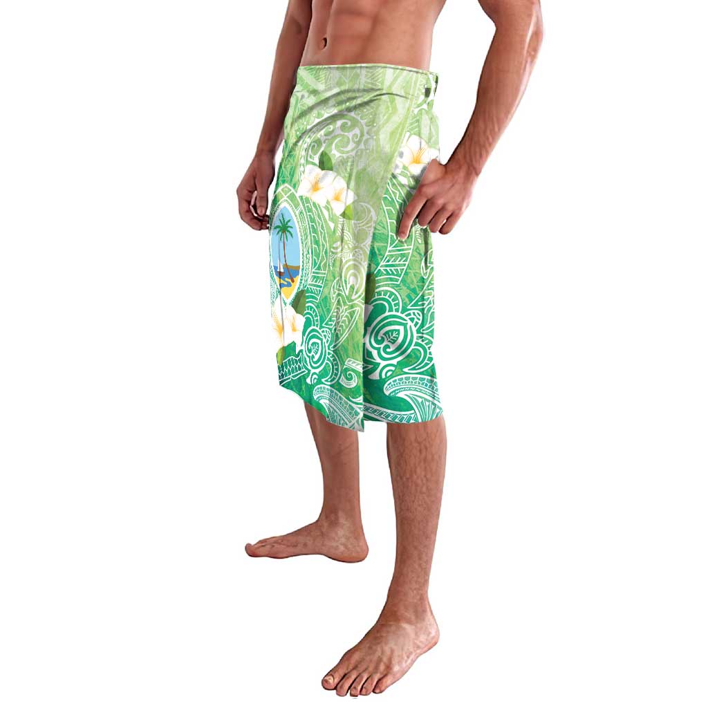 Hafa Adai Guam Chamorro Personalized Lavalava Summer Green Latte Stone with Guasali - Polynesian Pride