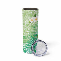Hafa Adai Guam Chamorro Personalized Skinny Tumbler Summer Green Latte Stone with Guasali - Polynesian Pride