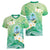 Hafa Adai Guam Chamorro Personalized Women V-Neck T-Shirt Summer Green Latte Stone with Guasali - Polynesian Pride