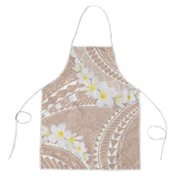 Polynesian Vintage Floral Apron Beige Motifs - Polynesian Pride