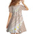 Polynesian Vintage Floral Family Matching Summer Maxi Dress and Hawaiian Shirt Beige Motifs - Polynesian Pride
