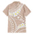 Polynesian Vintage Floral Family Matching Summer Maxi Dress and Hawaiian Shirt Beige Motifs - Polynesian Pride