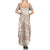 Polynesian Vintage Floral Family Matching Summer Maxi Dress and Hawaiian Shirt Beige Motifs - Polynesian Pride