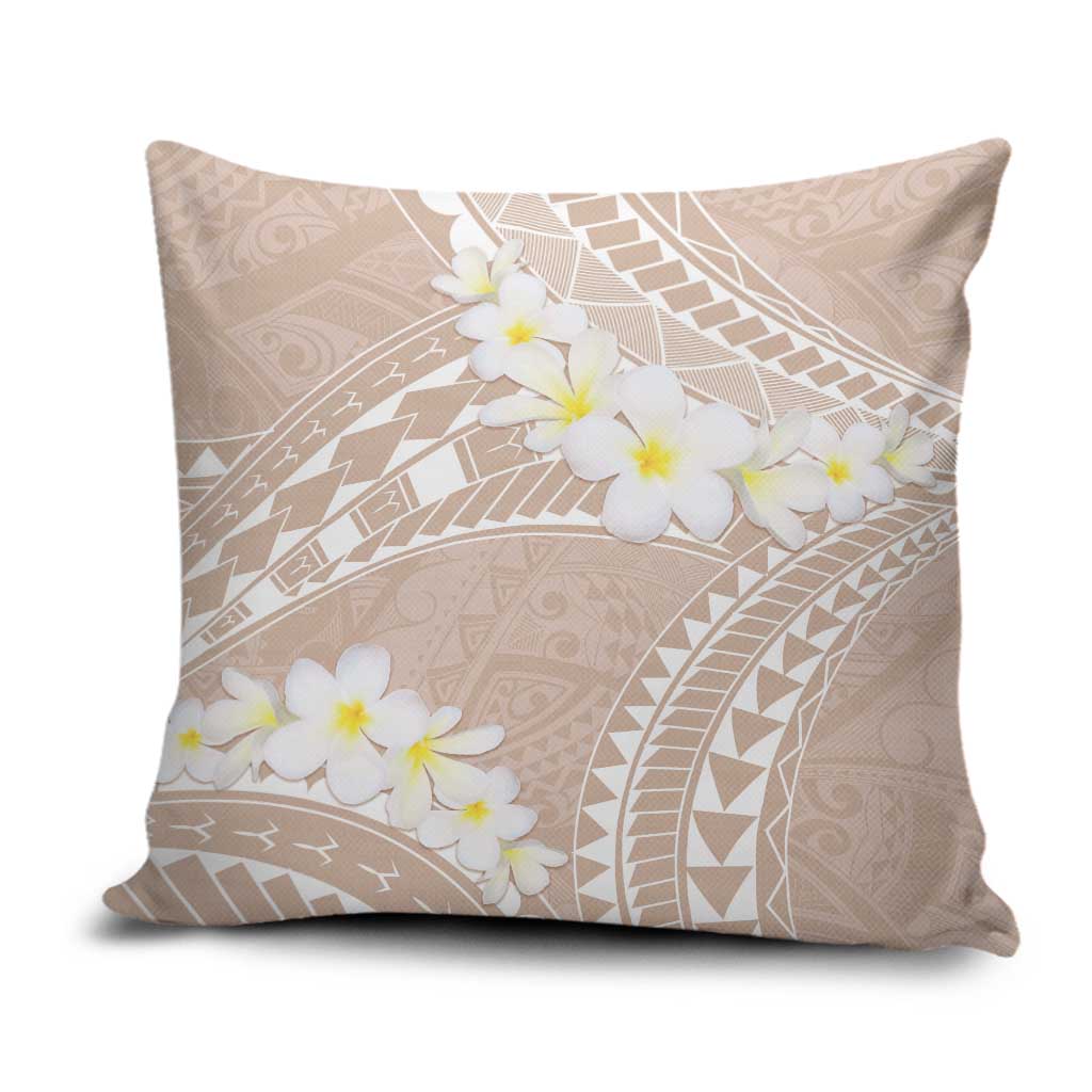 Polynesian Vintage Floral Pillow Cover Beige Motifs - Polynesian Pride