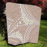 Polynesian Vintage Floral Quilt Beige Motifs - Polynesian Pride