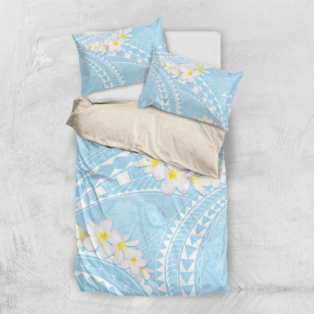 Polynesian Vintage Floral Bedding Set Azure Motifs - Polynesian Pride