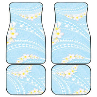 Polynesian Vintage Floral Car Mats Azure Motifs - Polynesian Pride