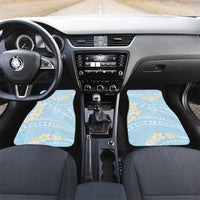 Polynesian Vintage Floral Car Mats Azure Motifs - Polynesian Pride
