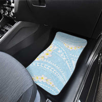 Polynesian Vintage Floral Car Mats Azure Motifs - Polynesian Pride