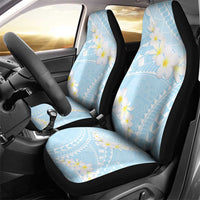 Polynesian Vintage Floral Car Seat Cover Azure Motifs LT7 - Polynesian Pride