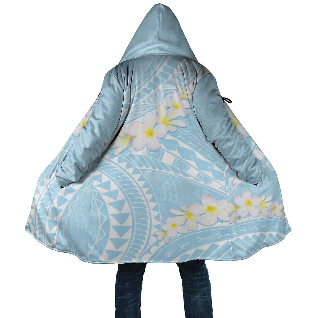 Polynesian Vintage Floral Cloak Azure Motifs - Polynesian Pride