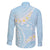 Polynesian Vintage Floral Family Matching Puletasi and Hawaiian Shirt Azure Motifs - Polynesian Pride