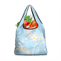 Polynesian Vintage Floral Grocery Bag Azure Motifs - Polynesian Pride
