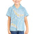 Polynesian Vintage Floral Kid Hawaiian Shirt Azure Motifs - Polynesian Pride