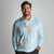 Polynesian Vintage Floral Long Sleeve Polo Shirt Azure Motifs - Polynesian Pride