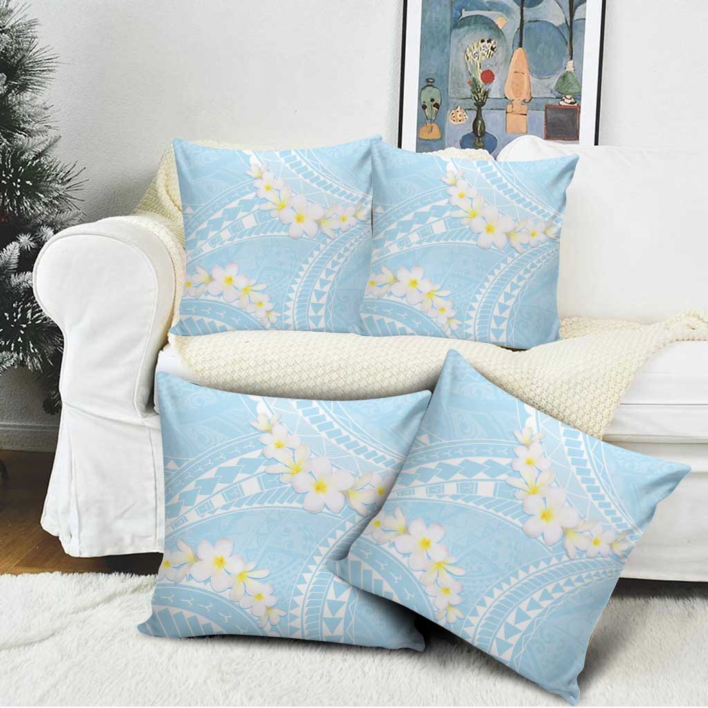 Polynesian Vintage Floral Pillow Cover Azure Motifs LT7 - Polynesian Pride