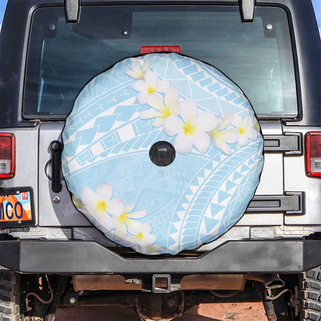 Polynesian Vintage Floral Spare Tire Cover Azure Motifs LT7 Azure - Polynesian Pride