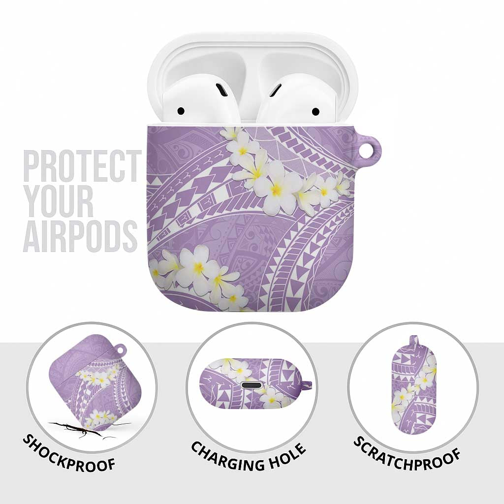 Polynesian Vintage Floral AirPods Case Lavender Motifs - Polynesian Pride