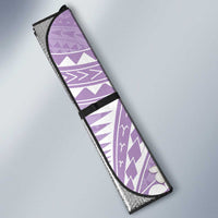 Polynesian Vintage Floral Auto Sun Shade Lavender Motifs - Polynesian Pride