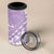 Polynesian Vintage Floral 4 in 1 Can Cooler Tumbler Lavender Motifs - Polynesian Pride