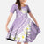 Polynesian Vintage Floral Family Matching Summer Maxi Dress and Hawaiian Shirt Lavender Motifs - Polynesian Pride