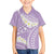 Polynesian Vintage Floral Family Matching Summer Maxi Dress and Hawaiian Shirt Lavender Motifs - Polynesian Pride