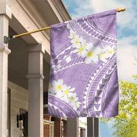 Polynesian Vintage Floral Garden Flag Lavender Motifs - Polynesian Pride